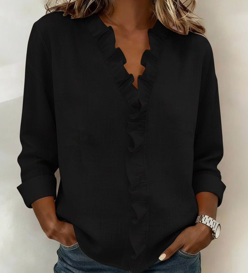 Lotte - Blouse met V-hals