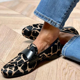 Fleur | Loafer met Dierenprint en Elegant Detail