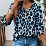 Lena - Blouse met Luipaardprint
