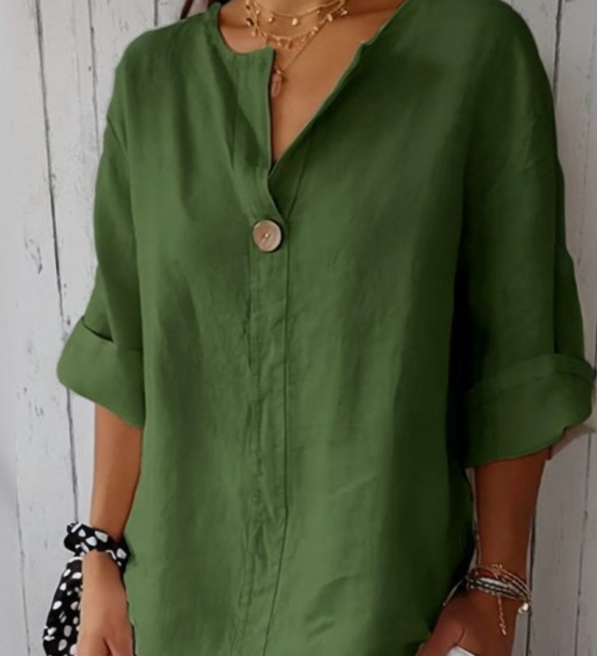 Luna | Casual V-Hals Blouse