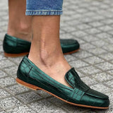 Klara | Loafer met Krokodillenstructuur