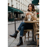 VALORINE | Zwarte Laarzen met Hak voor Comfort en Stijl