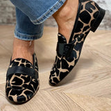 Fleur | Loafer met Dierenprint en Elegant Detail