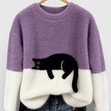 Luna™ | Hoodie met kattenprint