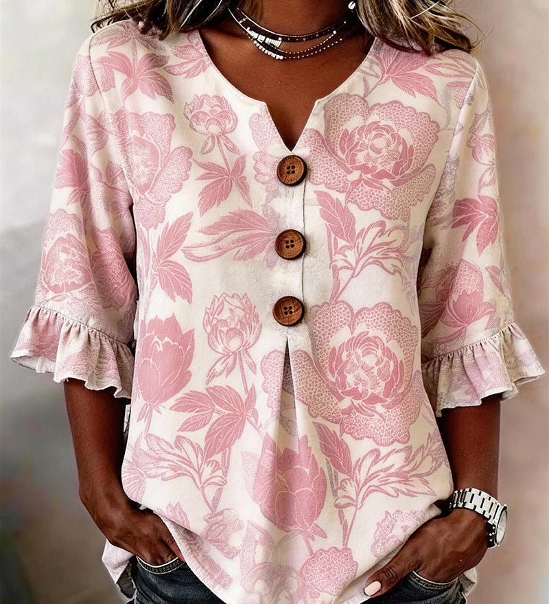 Fleur - Blouse met bloemenprint