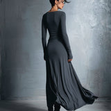 Naiara ❘ Maxi-jurk met zijden knoop