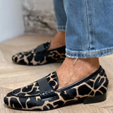 Fleur | Loafer met Dierenprint en Elegant Detail