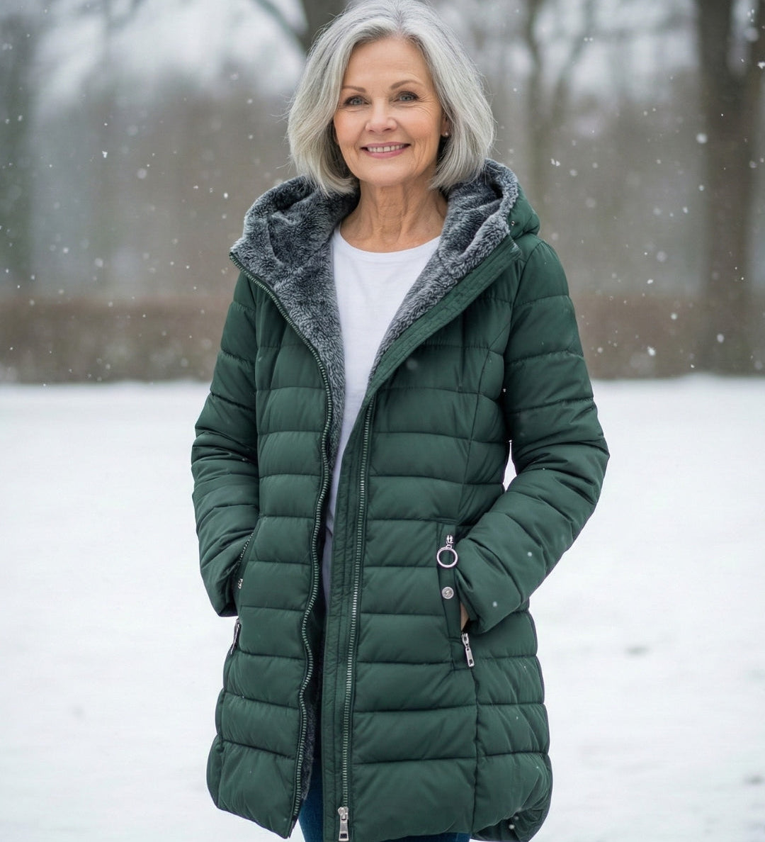 Clair | Gevoerde Pufferjas met Fleece