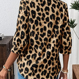 Lena - Blouse met Luipaardprint