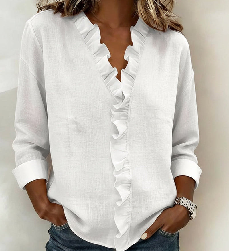 Lotte - Blouse met V-hals