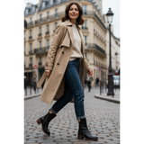 VALORINE | Zwarte Laarzen met Hak voor Comfort en Stijl