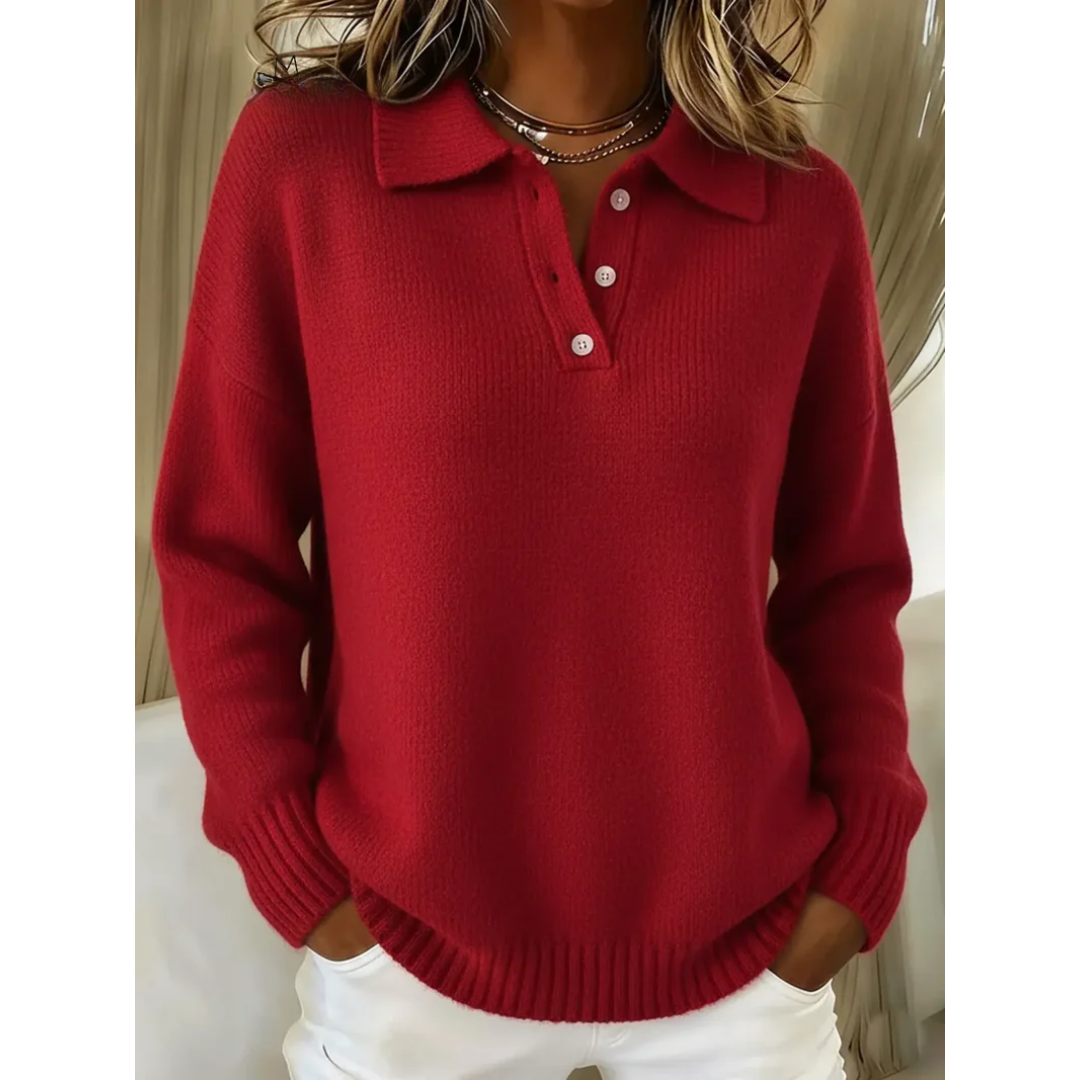 Cirelle | Cozy Knit Trui met Kraag
