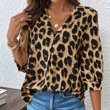 Lena - Blouse met Luipaardprint