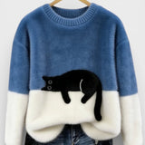 Luna™ | Hoodie met kattenprint