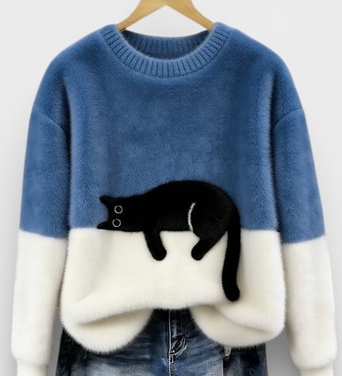 Luna™ | Hoodie met kattenprint