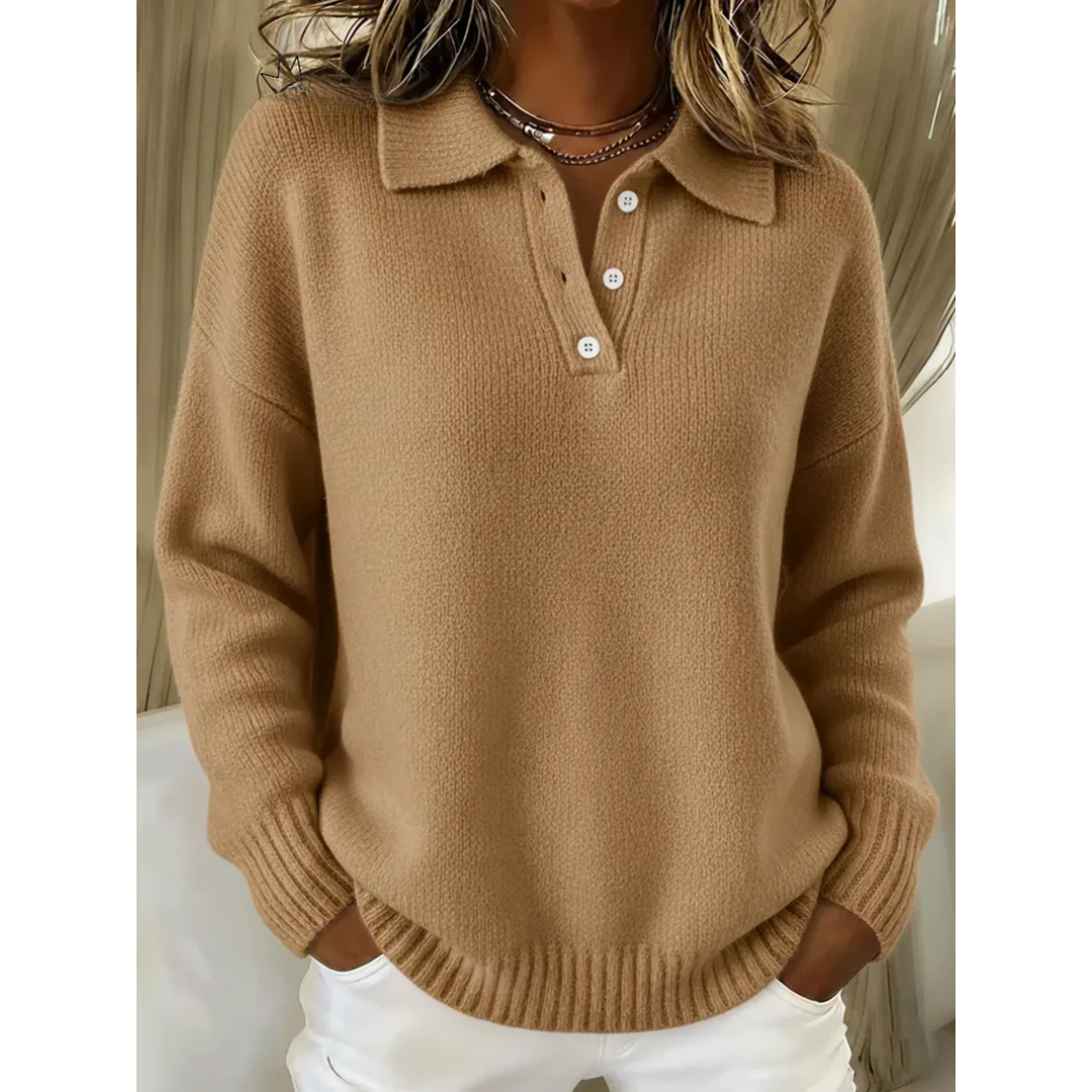 Cirelle | Cozy Knit Trui met Kraag