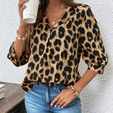 Lena - Blouse met Luipaardprint