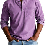 Finn - Vintage Casual Shirt (Paars)