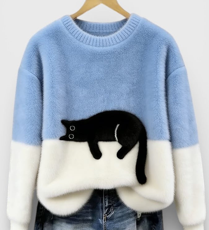 Luna™ | Hoodie met kattenprint