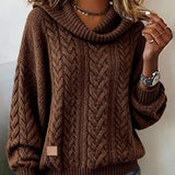 Soraya | Kabelgebreide Sweater met Col