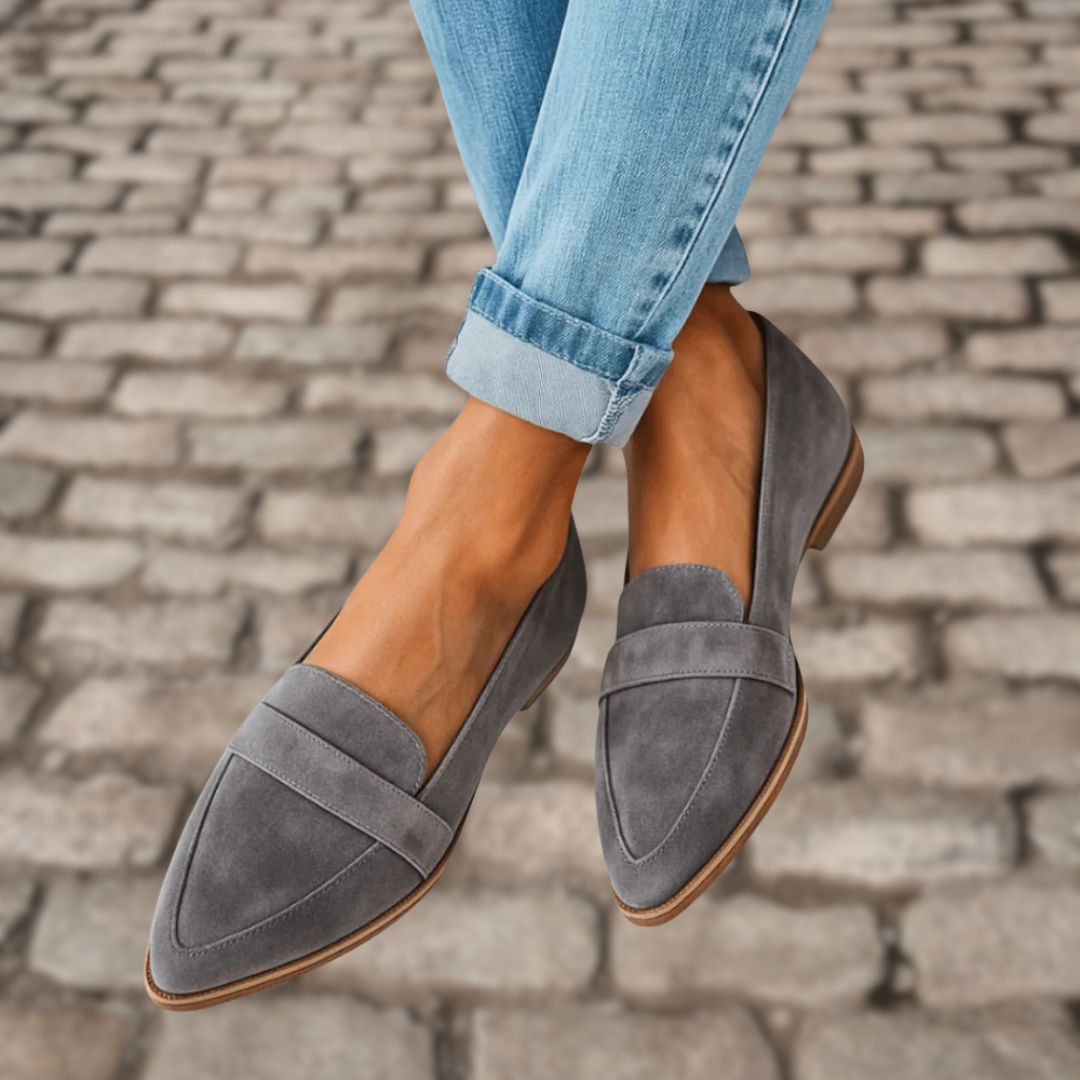 Iris | Zachte Wildleren Loafers