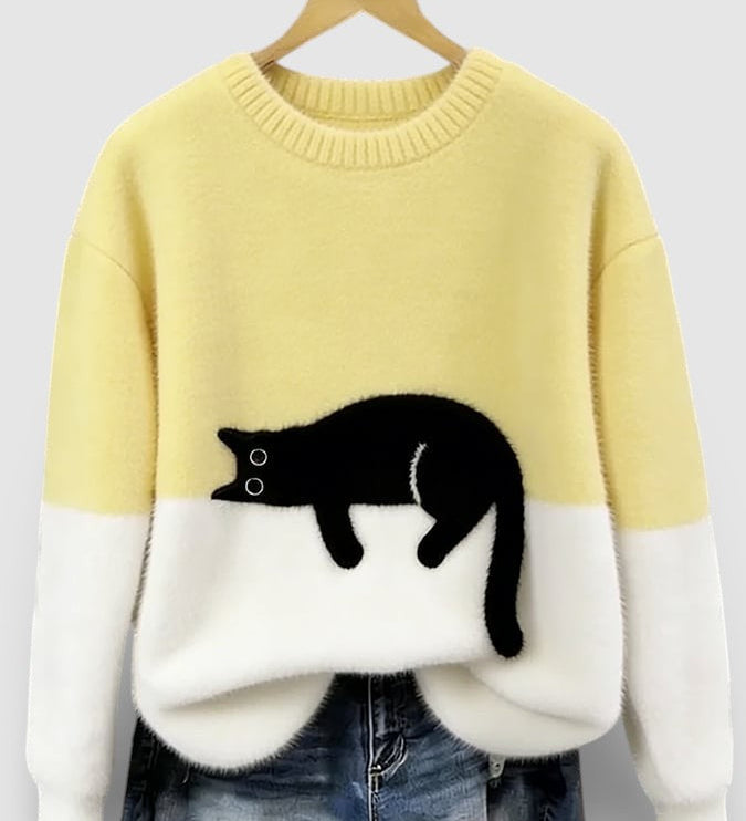 Luna™ | Hoodie met kattenprint