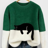 Luna™ | Hoodie met kattenprint