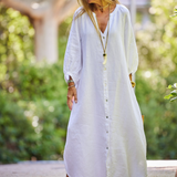 Kristel™ | Linnen Jurk