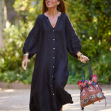 Kristel™ | Linnen Jurk