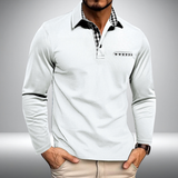 Adrian – Stijlvolle Polo met Lange Mouwen (Wit)