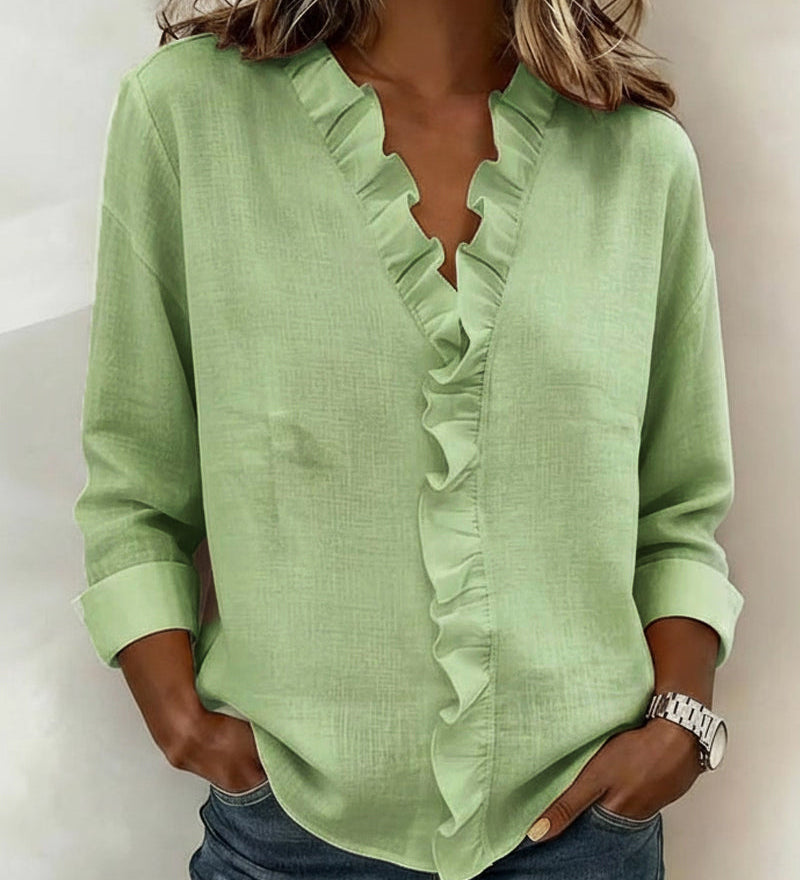 Lotte - Blouse met V-hals