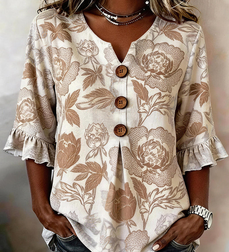 Fleur - Blouse met bloemenprint