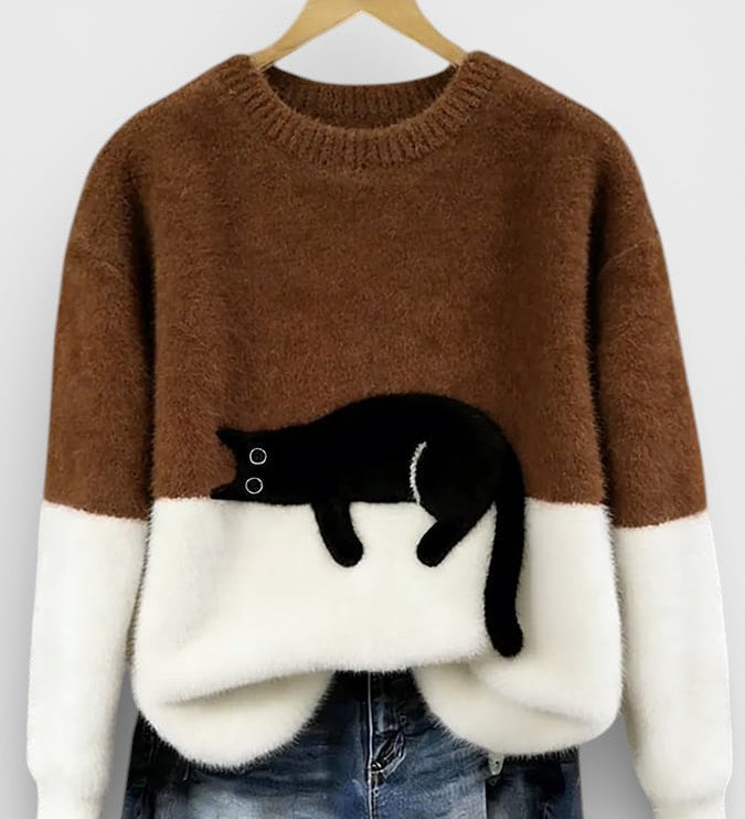 Luna™ | Hoodie met kattenprint