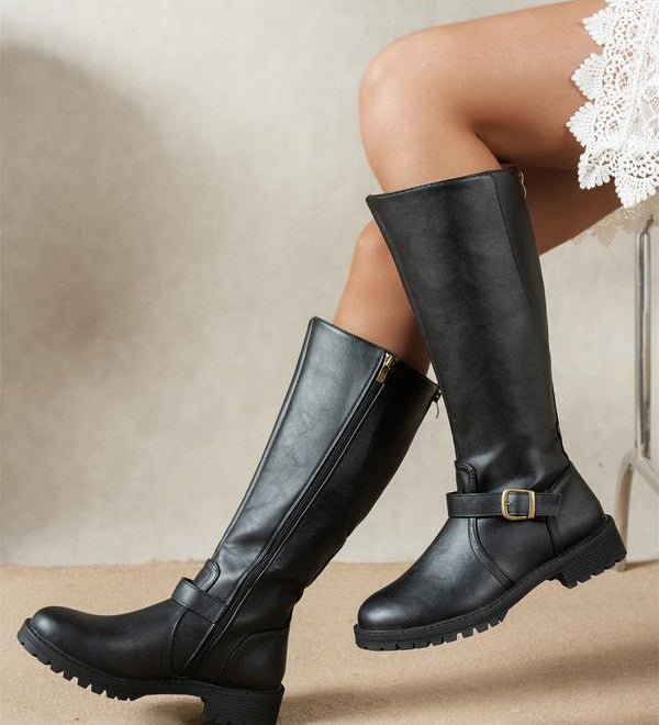 Elsie - Elegante Laarzen met Lage Hak