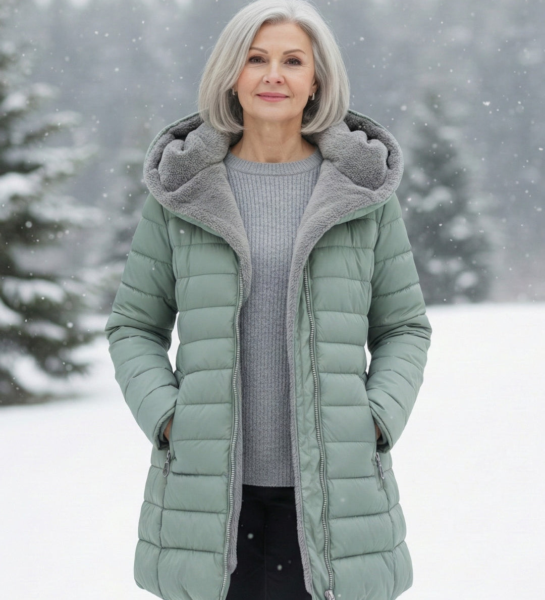 Clair | Gevoerde Pufferjas met Fleece