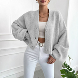 Lumi | Cropped Vest met Balloon Mouwen