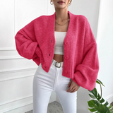 Lumi | Cropped Vest met Balloon Mouwen