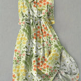 Florine | Frisse lente bloemenjurk