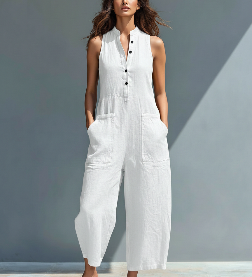Lucinda | Elegante Mouwloze Jumpsuit