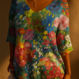 Claudia | Top met Bloemenprint