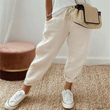 Sofie – Ademende Linnen Pantalon, Casual en Stijlvol (Beige)