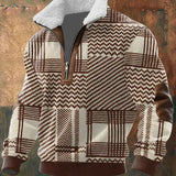 Lucas – Gebreide Quarter-Zip Trui met Gevoerde Kraag