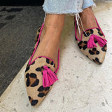 Stella | Ballerina’s met Dierenprint en Chique Kwastjes