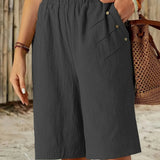 Céline - Shorts en Coton Lin