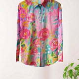 Rina - Blouse met kleurrijke print