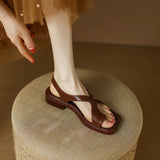 Vianne | Leren Sandalen