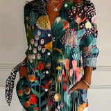 Rina - Blouse met kleurrijke print