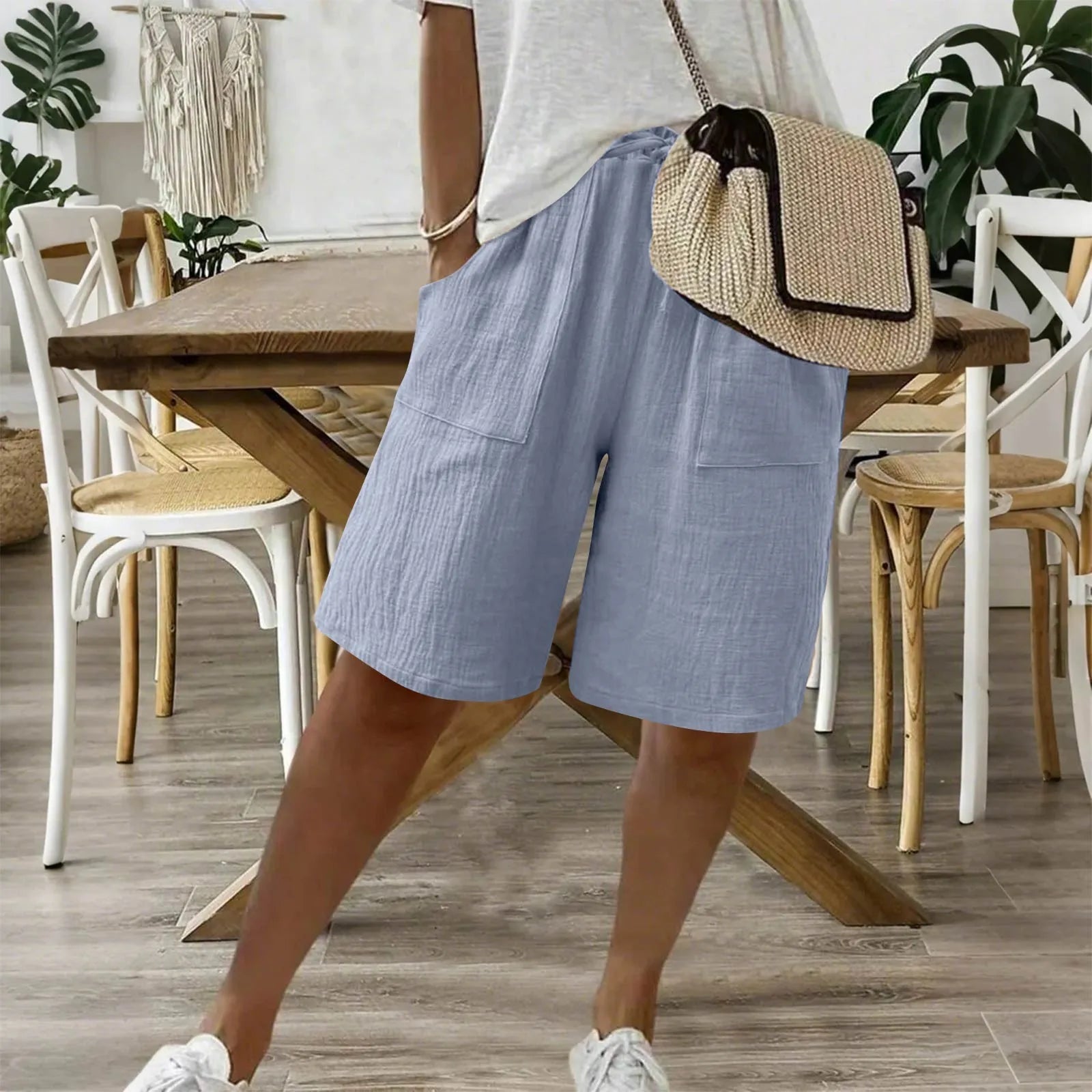 Sienna - Shorts en Coton Lin