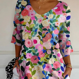 Linda | Top met Bloemenpatroon