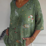 Tanja | Top met Natuurprint